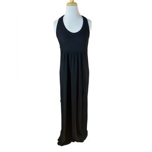 James Perse 100% Cotton Black Sleeveless Lightweight Maxi Dress